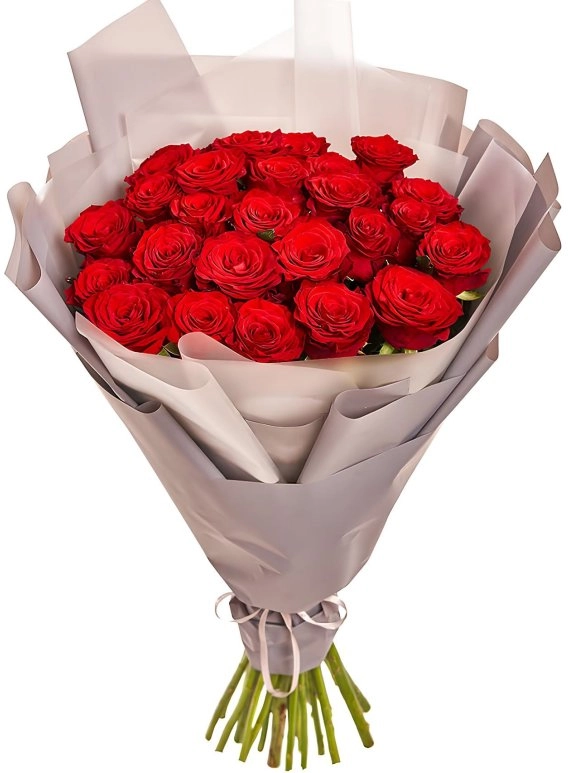 25 Adet Kırmızı Gül Buketi